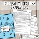TEKS General Music Standards for K-5: Planning and Assessment Digital Resources